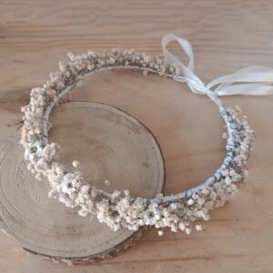 Coronita de Comunión de mini margaritas ajustable.