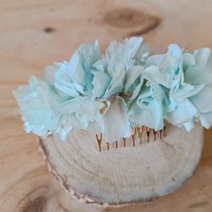 Tocado Comunión en verde agua de 13cm