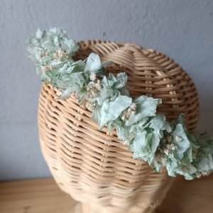 Coronita de Comunión verde empolvado